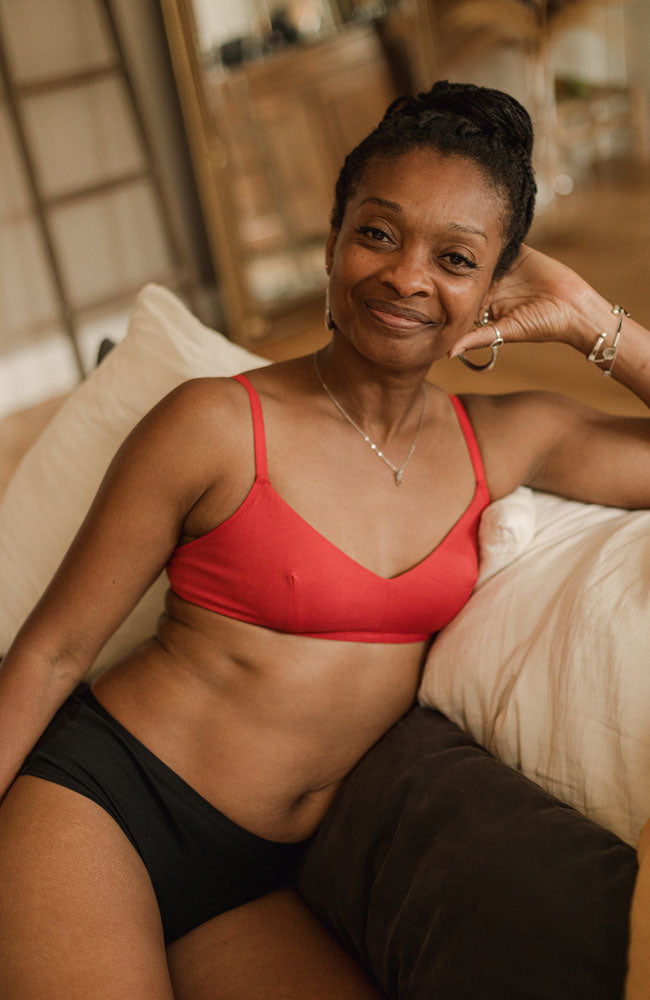 Soutien-gorge Flore Rouge Terracotta